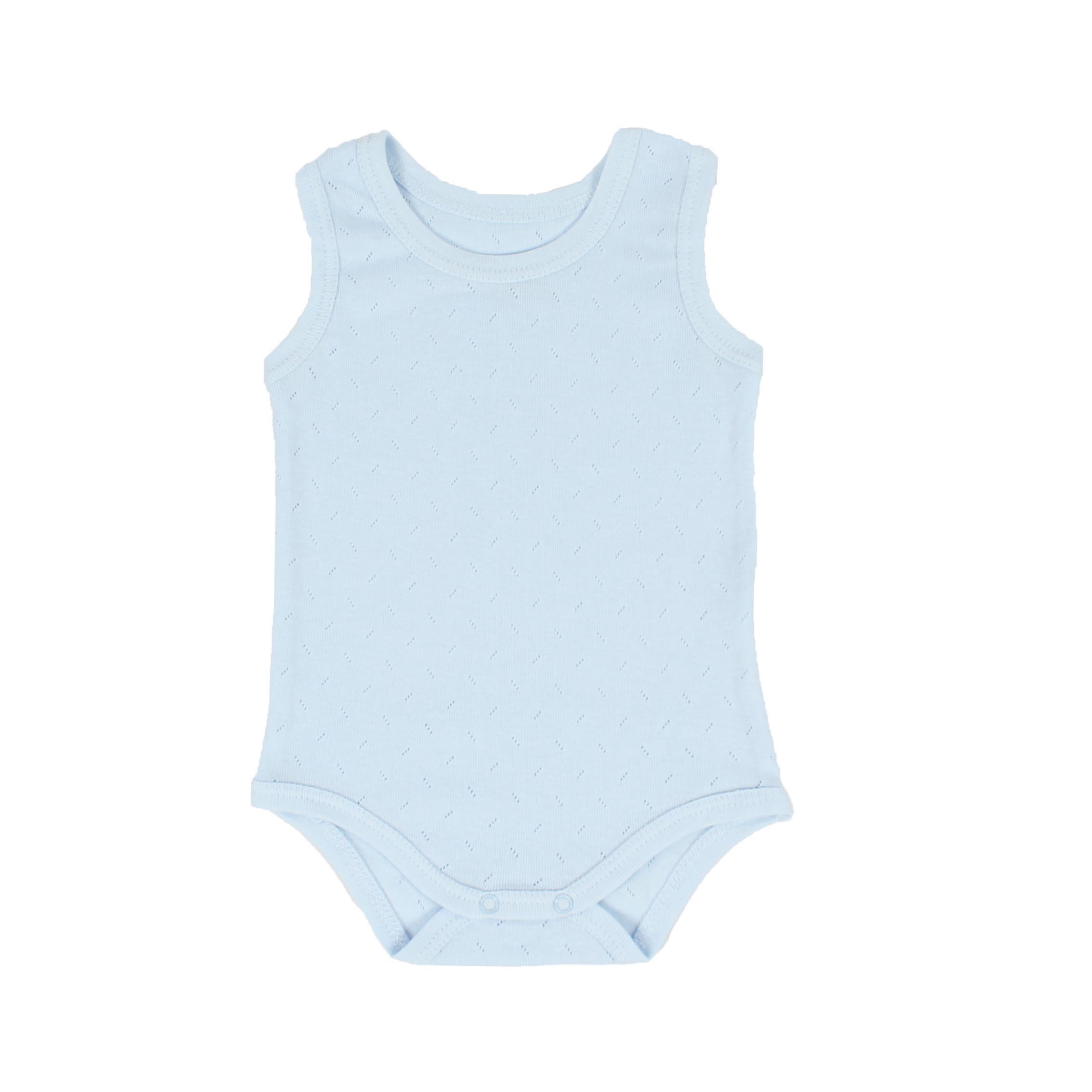 Havuc BDY010 Ajurlu Çıtçıtlı Bebek Atlet Body Mavi