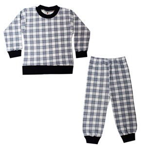 HVÇ CPT001 Çocuk Pijama Takımı Beyaz-Lacivert